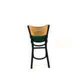 JMC Furniture Jones River Series Barstool, Supports Up to 300 lb, 28.5" Seat Height, Green Seat, Natural Back, Black Base (JMCJRBBVGRND) Each