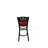 JMC Furniture Eagle Series Barstool, Supports Up to 300 lb, 28.5" Seat Height, Burgundy Seat, Dark Walnut Back, Black Base (JMCEBBVBURC) Each
