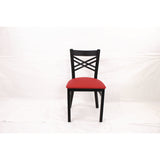 JMC Furniture X Series Chair, Supports Up to 300 lb, 18" Seat Height, Red Seat, Black Back, Black Base (JMCXCHBVSRED) Each