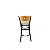 JMC Furniture Liberty Series Barstool, Supports Up to 300 lb, 28.5" Seat Height, Taupe Seat, Natural Back, Black Base (JMCLBBVTAUD) Each