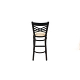 JMC Furniture X Series Barstool, Supports Up to 300 lb, 29.5" Seat Height, Cream Seat, Black Back, Black Base (JMCXBSBVSCRM) Each
