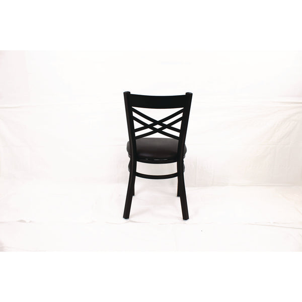 JMC Furniture X Series Chair, Supports Up to 300 lb, 18" Seat Height, Black Seat, Black Back, Black Base (JMCXCHBVSBLK) Each