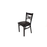 JMC Furniture X Series Chair, Supports Up to 300 lb, 18" Seat Height, Black Seat, Black Back, Black Base (JMCXCHBVSBLK) Each