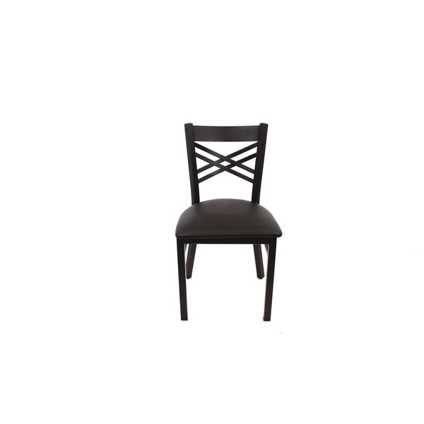 JMC Furniture X Series Chair, Supports Up to 300 lb, 18" Seat Height, Black Seat, Black Back, Black Base (JMCXCHBVSBLK) Each