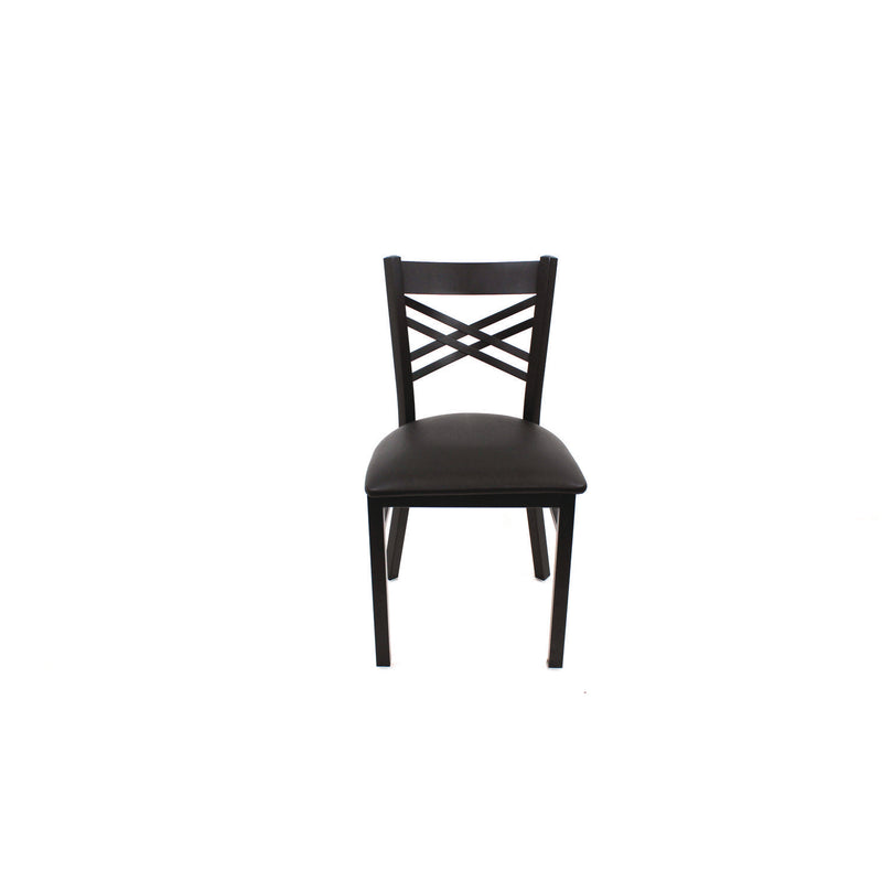 JMC Furniture X Series Chair, Supports Up to 300 lb, 18" Seat Height, Black Seat, Black Back, Black Base (JMCXCHBVSBLK) Each