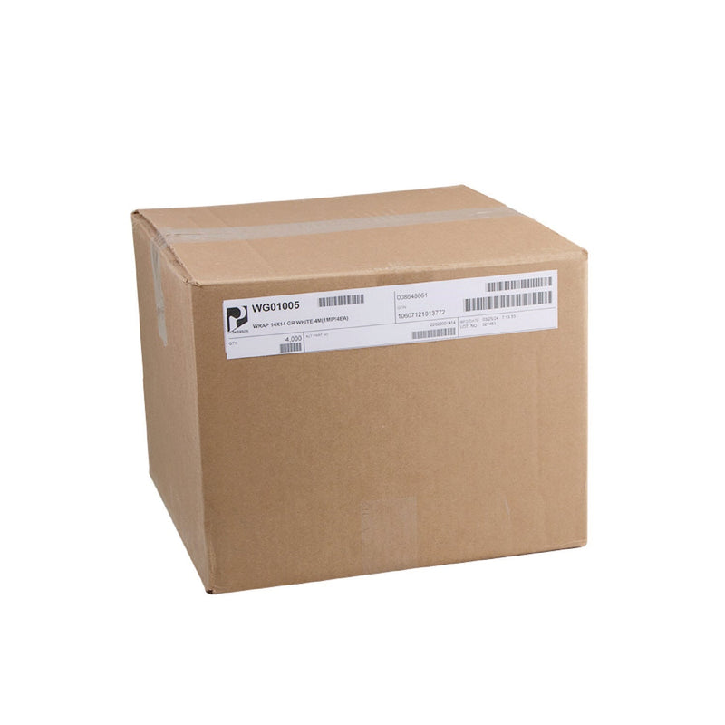 Paterson Grease-Resistant Food Wrap, 14" x 14", White, 4,000/Carton (PDHWG01005) Case of 4000