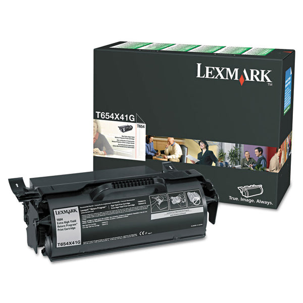 Lexmark™ T654X41G Extra High-Yield Toner, 36,000 Page-Yield, Black (LEXT654X41G)