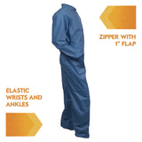 KleenGuard™ A20 Breathable Particle Protection Coveralls, Zip Front, Elastic Back, Wrists, Ankles, 3X-Large, Blue, 20/Carton (ANS58506) Case of 20