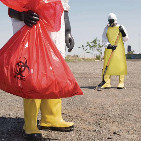 KleenGuard™ A70 Chemical Spray Protection Aprons, Polyethylene-Coated Fabric, One Size Fits Most, Yellow, 100/Carton (ANS97790) Case of 100