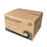Boardwalk® Windshield Paper Towels, 9.13 x 10.25, Blue, 250/Pack, 9 Packs/Carton (BWK6191) Case of 9
