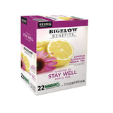 Bigelow® Benefits Lemon and Echinacea Herbal K-Cup, 0.11 oz, 22/Box (GMT2025) Box of 22