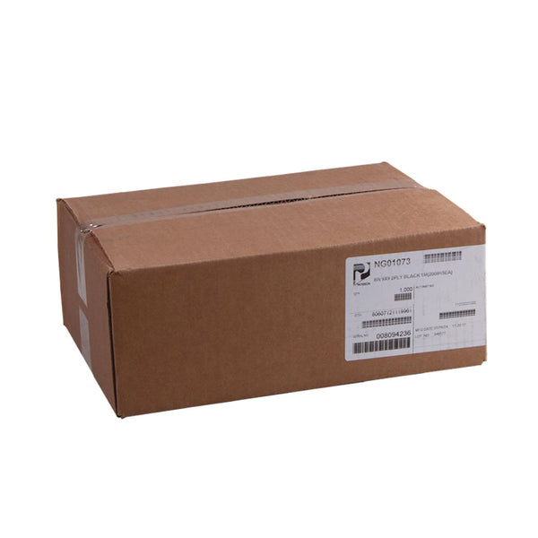 Paterson Beverage Napkins, 2-Ply, 9 x 9, Black, 1,000/Carton (PDHNG01073) Case of 1000