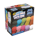 Crayola® Super Chalk, 1" x 2.8" Diameter, 10 Assorted Colors, 10 Pucks/Box (CYO518303) Box of 10