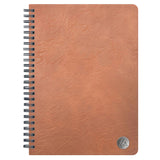 Blue Sky® ASMBLD Faux Leather Wirebound Notebook, 1-Subject, Medium/College Rule, Tan Cover, (80) 8.5 x 5.75 Sheets (BLS150538) Each