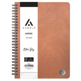 Blue Sky® ASMBLD Faux Leather Wirebound Notebook, 1-Subject, Medium/College Rule, Tan Cover, (80) 8.5 x 5.75 Sheets (BLS150538) Each