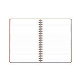 Blue Sky® ASMBLD Faux Leather Wirebound Notebook, 1-Subject, Medium/College Rule, Tan Cover, (80) 8.5 x 5.75 Sheets (BLS150538) Each
