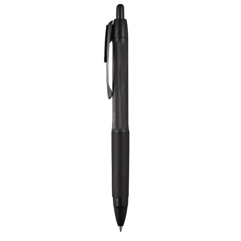 uniball® 207 Plus+ Gel Pen, Retractable, Micro 0.5 mm, Black Ink, Black Barrel, Dozen (UBC70606) 1 Dozen