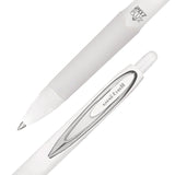 uniball® 207 Plus+ Gel Pen, Retractable, Medium 0.7 mm, Black Ink, White Barrel, 4/Pack (UBC70652) Pack of 4