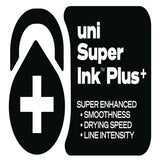 uniball® 207 Plus+ Gel Pen, Retractable, Medium 0.7 mm, Black Ink, White Barrel, 4/Pack (UBC70652) Pack of 4