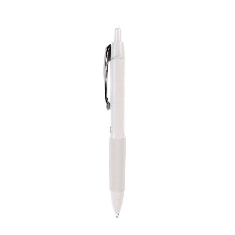 uniball® 207 Plus+ Gel Pen, Retractable, Medium 0.7 mm, Black Ink, White Barrel, Dozen (UBC70706)