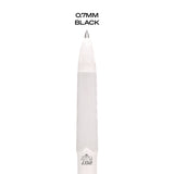 uniball® 207 Plus+ Gel Pen, Retractable, Medium 0.7 mm, Black Ink, White Barrel, Dozen (UBC70706)