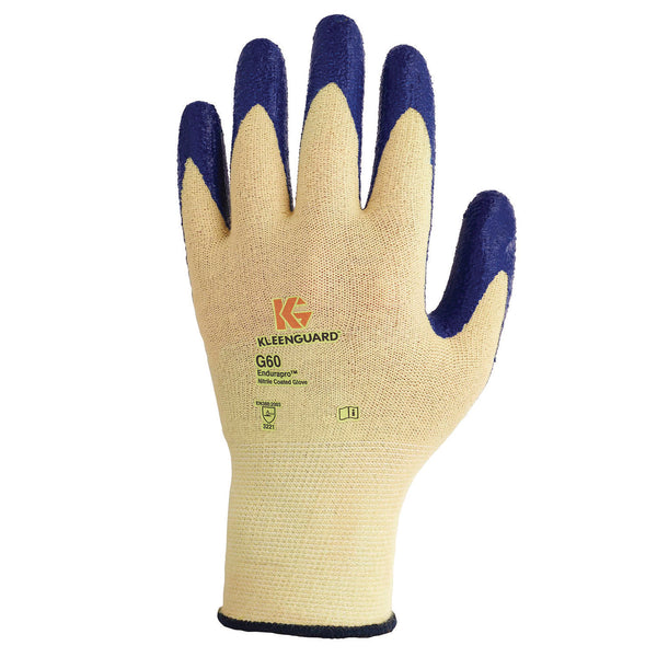 KleenGuard™ G60 Nitrile Coated Cut Resistant Gloves, Large (Size 9), Blue/Yellow, 12 Pairs/Pack (KCC98232) Pack of 12