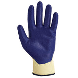 KleenGuard™ G60 Nitrile Coated Cut Resistant Gloves, Large (Size 9), Blue/Yellow, 12 Pairs/Pack (KCC98232) Pack of 12