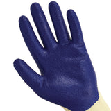 KleenGuard™ G60 Nitrile Coated Cut Resistant Gloves, Large (Size 9), Blue/Yellow, 12 Pairs/Pack (KCC98232) Pack of 12