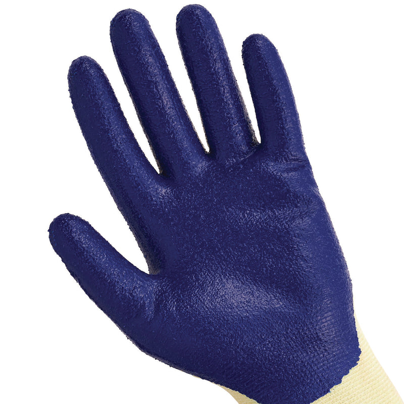 KleenGuard™ G60 Nitrile Coated Cut Resistant Gloves, Large (Size 9), Blue/Yellow, 12 Pairs/Pack (KCC98232) Pack of 12