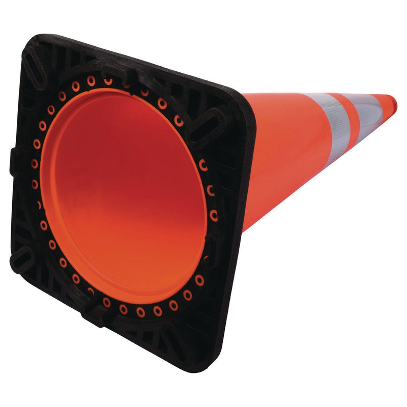 Tatco Tatco Traffic Cone, 14.5 x 1 x 36, Orange/Silver (TCO25960) Each