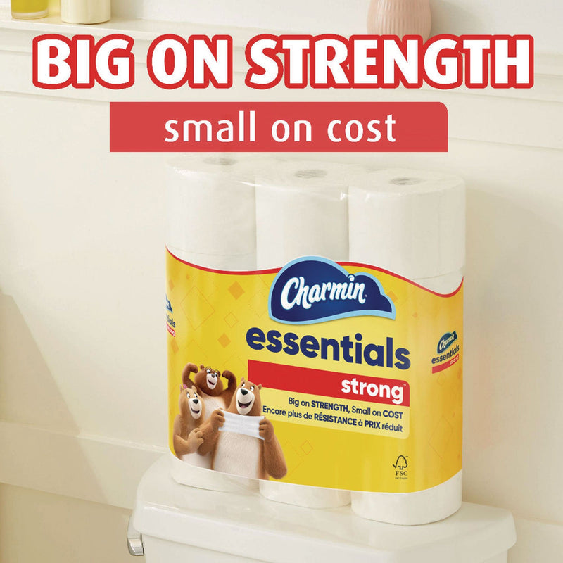 Charmin® Essentials Strong Bathroom Tissue, Septic Safe, 1-Ply, White, 429/Roll, 36 Rolls/Carton (PGC05044) Case of 36