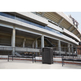 Rubbermaid® Commercial Plaza Jr. Container, 35 gal, Plastic, Black (RCP9P90BLA) Each