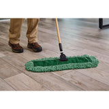 Rubbermaid® Commercial Microfiber Loop Dust Mop, 24" x 5", Green, 12/Carton (RCPJ853GRE) Case of 12