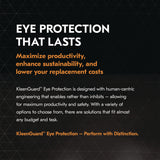 KleenGuard™ V50 OTG Safety Eyewear, Black Frame, Smoke Mirror Anti-Fog Lens (ANS20747) Each