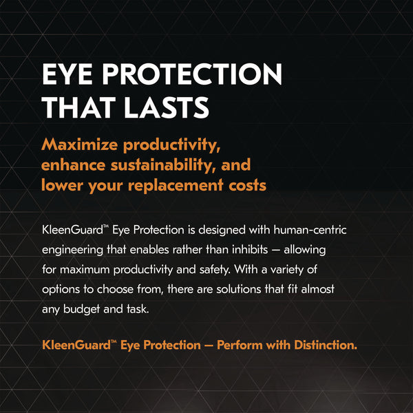 KleenGuard™ V50 OTG Safety Eyewear, Black Frame, Smoke Mirror Anti-Fog Lens (ANS20747) Each