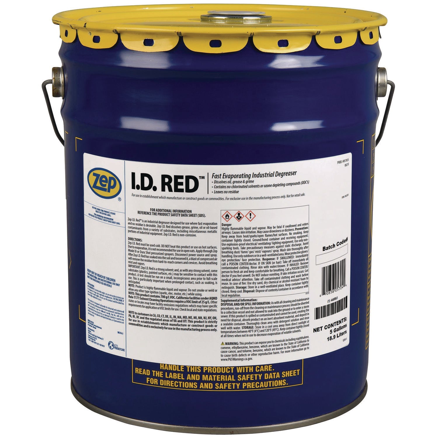 Zep® I.D. RED Liquid, 5 gal Pail (ZPE57035) Each – GoodEarth Products