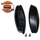 Rubbermaid® Commercial End Caps with Hardware, 18" x 1.5", Black (SGS1791803) Each