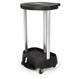 Rubbermaid® Commercial Linen Hamper Step-On Pedal, 9 x 18 x 5, Gray (SGS6300L1BLA) Each