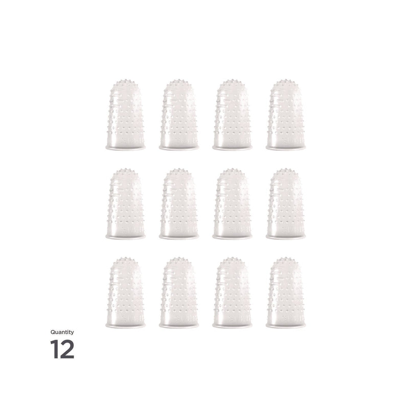 LEE Micro-Gel Fingertips, Size 11.5, Medium, Clear, 12/Pack (LEE41050) Pack of 12