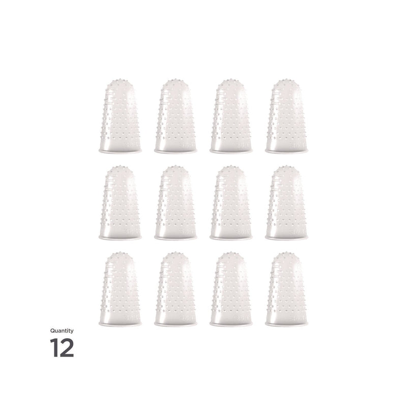 LEE Micro-Gel Fingertips, Size 13, X-Large, Clear, 12/Pack (LEE41090) Pack of 12