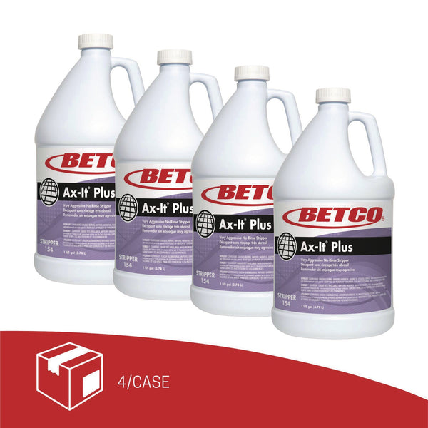 Betco® Ax-it Plus Floor Stripper, 1 gal Bottle, 4/Carton (BET1540400) Case of 4