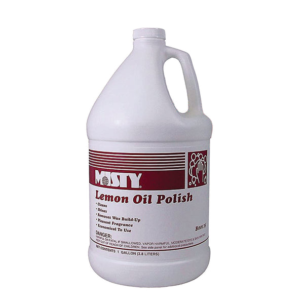 Misty Lemon Oil Furniture Polish, Lemon Scent, 1 gal Bottle, 4/Carton (AMR1001517) Case of 4