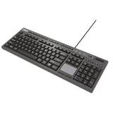 CyberTouch Desktop Keyboard with Touchpad, Black (ADEAKB445UB) Each