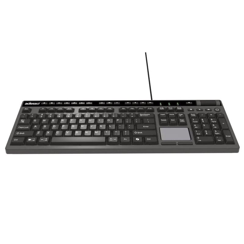 CyberTouch Desktop Keyboard with Touchpad, Black (ADEAKB445UB) Each