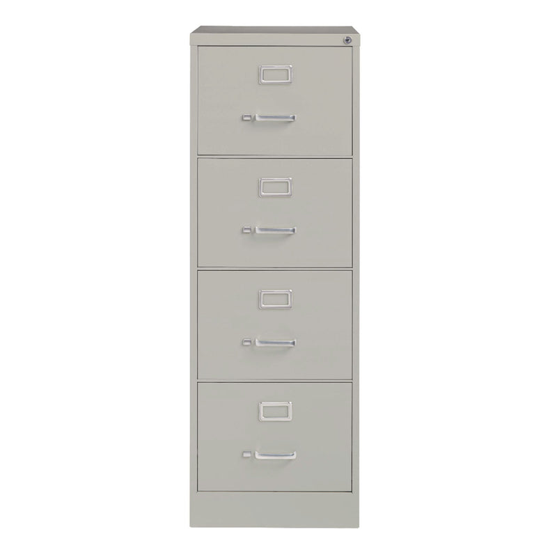 Alera® Economy Vertical File, 4 Legal-Size File Drawers, Light Gray, 18" x 25" x 52" (ALEHVF1952LG) Each