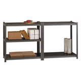Alera® Steel Shelving Unit with Laminate Shelves, Five-Shelf, 36w x 18d x 72h, Steel, Black/Gun Metal Gray (ALESU721836L) Each