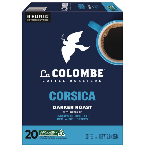 La Colombe® Coffee K-Cup Pods, Corsica Dark Roast, 20/Box (GMT0328) Box of 20