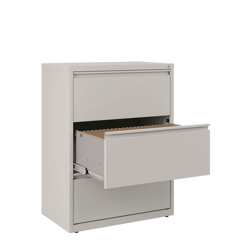 Alera® Lateral File, 3 Legal/Letter-Size File Drawers, Light Gray, 30" x 18.62" x 40.25" (ALEHLF3041LG)