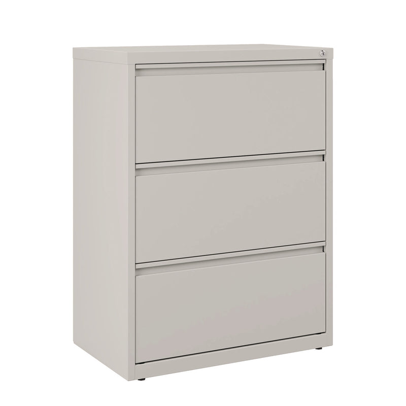 Alera® Lateral File, 3 Legal/Letter-Size File Drawers, Light Gray, 30" x 18.62" x 40.25" (ALEHLF3041LG)