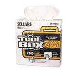 TOOLBOX® Z300 Pop-Up Wipers, 1-Ply, 8.5 x 16.5, White, 8/Carton (SLR2020002) Case of 8